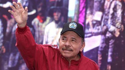 Daniel Ortega during his last appearance in Managua.
