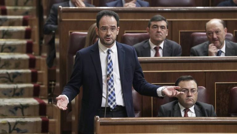 The Socialist spokesman in Congress, Antonio Hernando.