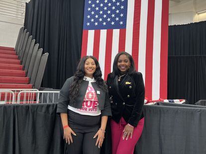 Gabriela Sullen (left) and Nicole Wells Stallworth of Planned Parenthood, in Detroit.