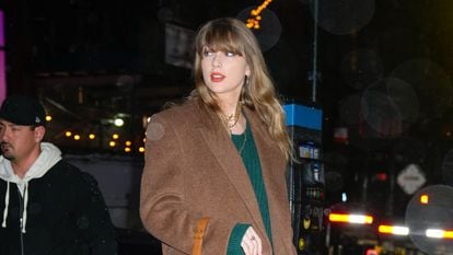 Taylor Swift is seen on January 09, 2024 in New York City.