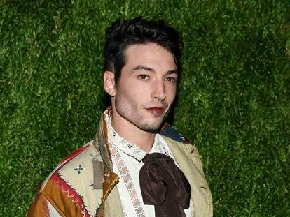 Ezra Miller attends the 15th annual CFDA/Vogue Fashion Fund event at the Brooklyn Navy Yard in New York on Nov. 5, 2018.