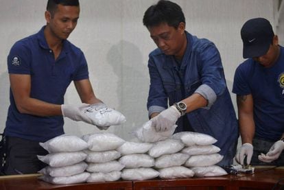 Crystal meth seized by Philippines police.