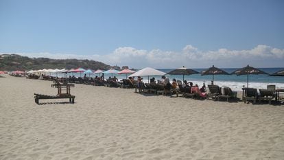 Zicatela Beach in Puerto Escondido, Oaxaca, Mexico.