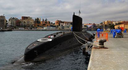 The Russian submarine ‘Novorossiysk’ called into the port of Ceuta in August of last year.