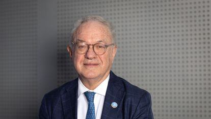 Mario Lubetkin, Latin America and the Caribbean Regional Representative for the United Nation’s Food and Agriculture Organization (FAO), at his office in Santiago, Chile on November 8, 2023.