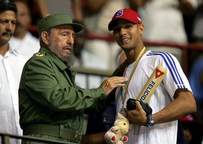 Fidel Castro and Yulieski Gourriel in 2006.