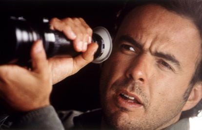 Alejandro González Iñárritu during the filming of 'Amores perros' in 2000.