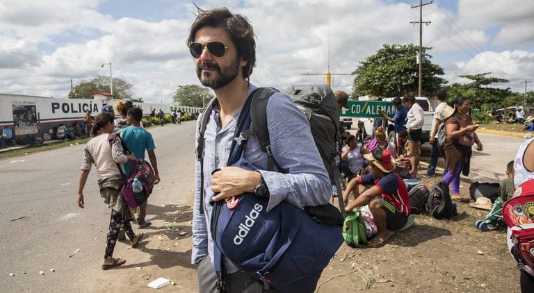 Juan Moreno in the south of Mexico working on the report that broke the scandal.