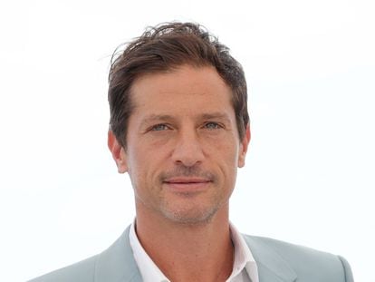 Simon Rex, star of 'Red Rocket,' introducing the film at the Cannes Film Festival in July 2021.