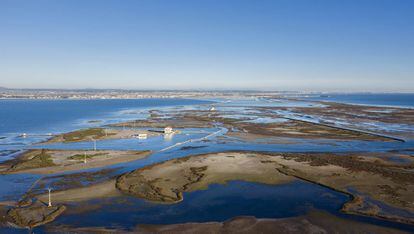 A view of the Mar Menor, Europe's largest saltwater lagoon, in February.