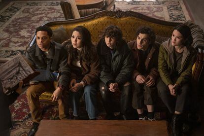 Zack Morris, Ana Yi Puig, Miles McKenna, Will Price and Isa Briones in ‘Goosebumps.’