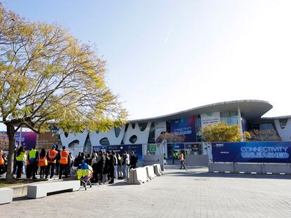 The Fira convention center in Barcelona where the 2022 Mobile World Congress will take place.