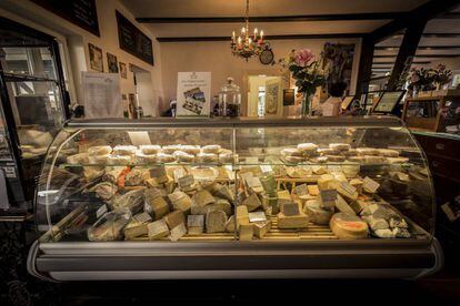 The organic products shop at the Brodowin farm.
