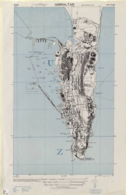 Map of Gibraltar archived at the University of Texas.