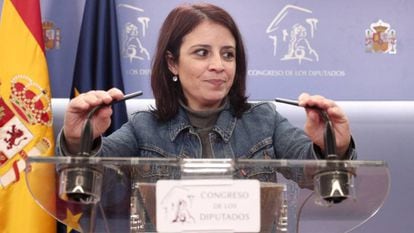 PSOE spokesperson Adriana Lastra.