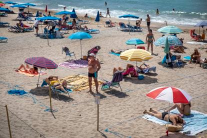 Benidorm beach in a file photo from June 2020.









