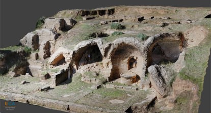 A 3D model of the Roman site of Arva, in today's Alcolea del Río (Seville), made by the UCA's Geodetection Unit. 
