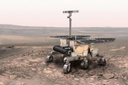 A European Space Agency rendition of the ExoMars rover.