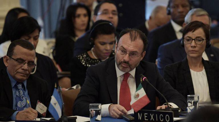 The OAS meeting on Wednesday.
