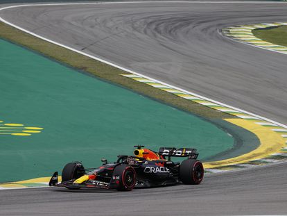 Max Verstappen's car in São Paulo (Brazil) on November 3.