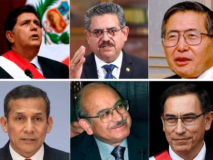 The last 10 presidents of Peru, before Dina Boluarte was sworn in as the first female president in December of 2022