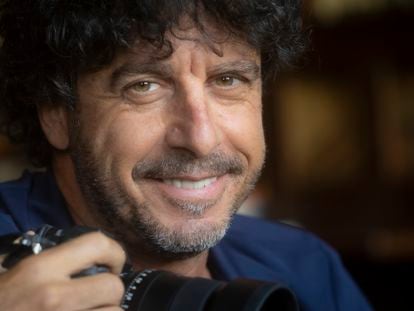 Photojournalist Emilio Morenatti in Madrid.