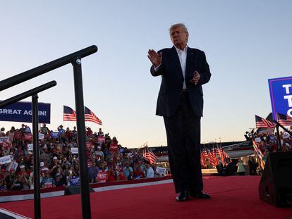 Donald Trump at a rally in Texas last May.