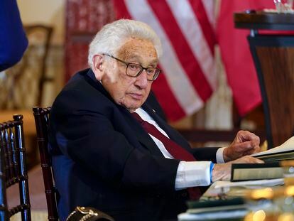 Former U.S. Secretary of State Henry Kissinger marks his 100th birthday on Saturday, May 27, 2023.