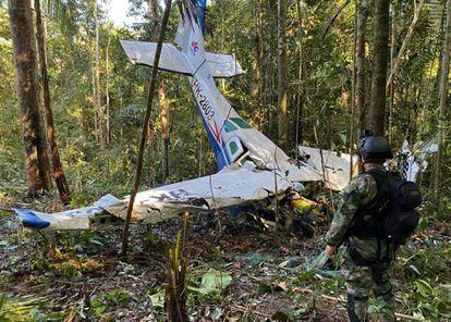Special forces support the search for the four minors who disappeared after a plane crash.