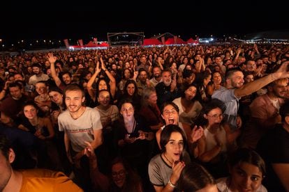 The audience during Rigoberta Bandini's concert at the start of her 'Rigotour' tour at Area 12, on October 11, 2022, in Alicante, Spain.