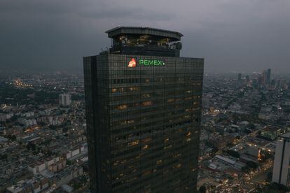 La sede de Petróleos Mexicanos en Ciudad de México, en 2023.