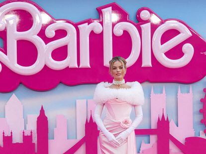 'Barbie' star Margot Robbie at the film's European premiere in London on July 12.