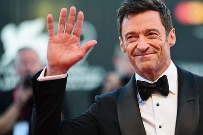 Hugh Jackman attends the premiere of 'The Son' at the Venice Film Festival.
