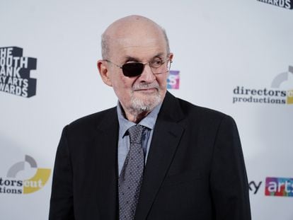 Writer Salman Rushdie at an awards ceremony in London last July.