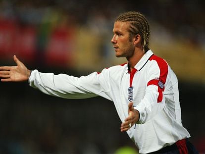 David Beckham during a friendly match between South Africa and England on May 22, 2023 at ABSA Stadium, Durban.
