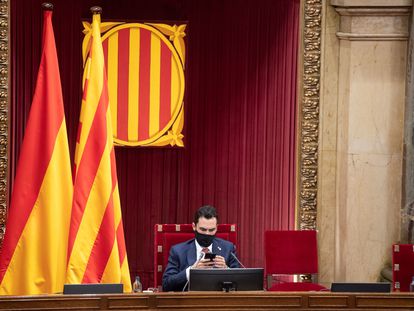 Catalan parliament speaker Roger Torrent on July 21.