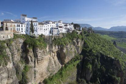 The town of Ronda in Málaga province.