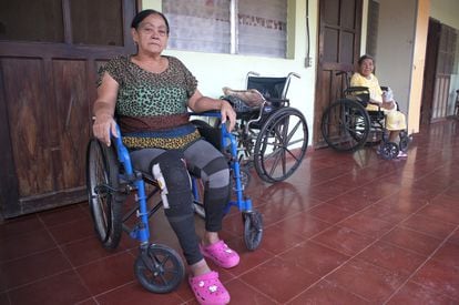 Yesmin Salcedo is recovering from her fall in the Darien jungle at a nursing home in El Paraíso last month.