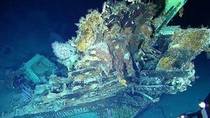 The 'San José' Spanish galleon at the bottom of the Caribbean Sea; June 6, 2022.