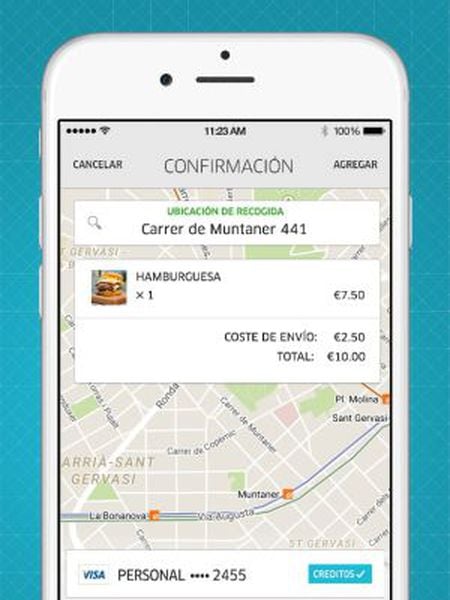 Uber Eats, the new service on offer from the US firm.