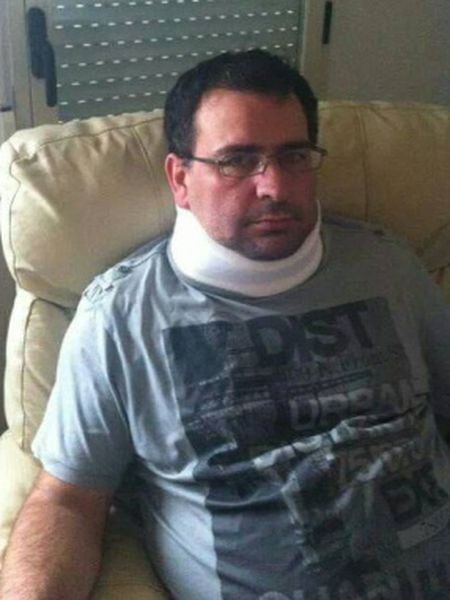 Adolfo Infante after being assaulted in October 2013.
