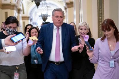 Kevin McCarthy, on Capitol Hill, in Washington, in an image from May 2022.
