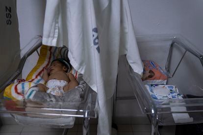 A baby in the maternity ward of a hospital in the city of Zacatecas, Mexico.