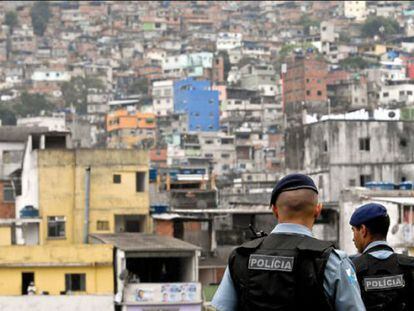 UPP police officers at the Rocinha ‘favela.’
