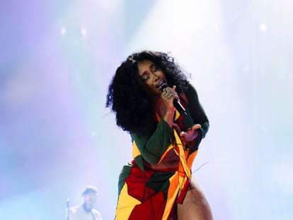 SZA performs during Global Citizen Festival 2022: Accra on September 24, 2022, in Accra, Ghana.
