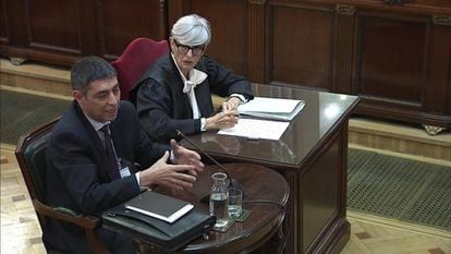 Josep Lluís Trapero in the Supreme Court on Thursday.
