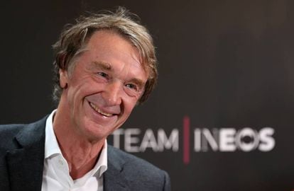 Jim Ratcliffe at a press conference in Yorkshire in May 2019. 
