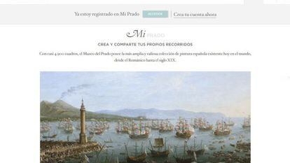 The new Prado Museum website.