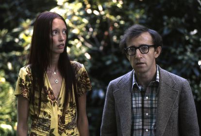 Shelley Duvall and Woody Allen in 'Annie Hall' (1977). 