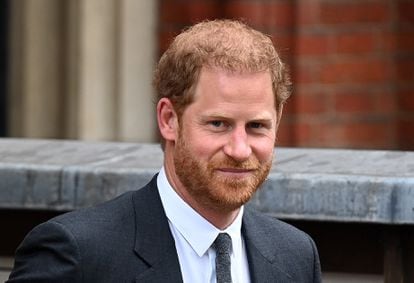 Britain's Prince Harry, Duke of Sussex departs the High Court in London, Britain, 30 March 2023